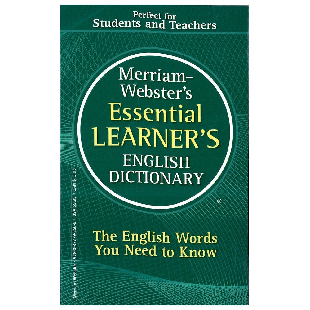 WEBSTER’S ESSENTIAL ENGLISH DICTIONARY Buy Merriam-Webster's Essential Learners English Dictionary Online
